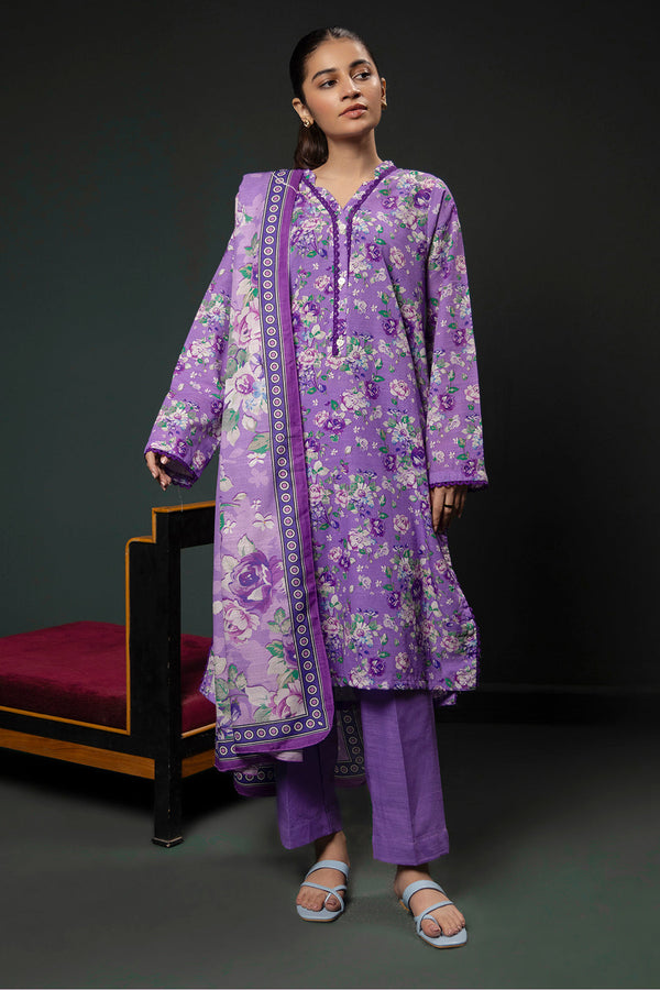 Zellbury | Winter Pret | Kurta Dupatta Trouser - 2948 - by - Libasekhas UK - Registered Vendor of : Zellbury Women - 100% Original Designer Dresss