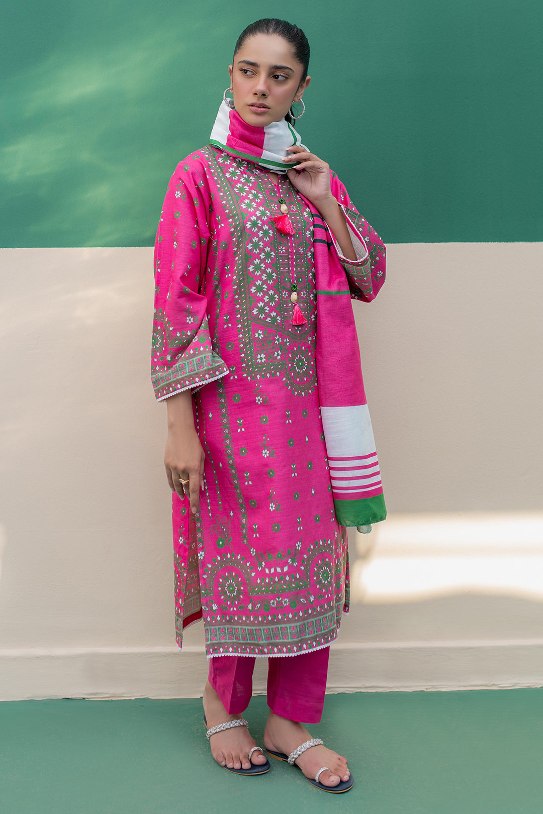 Zellbury | Winter Pret | Kurta Dupatta Trouser - 2949 - by - Libasekhas UK - Registered Vendor of : Zellbury Women - 100% Original Designer Dresss