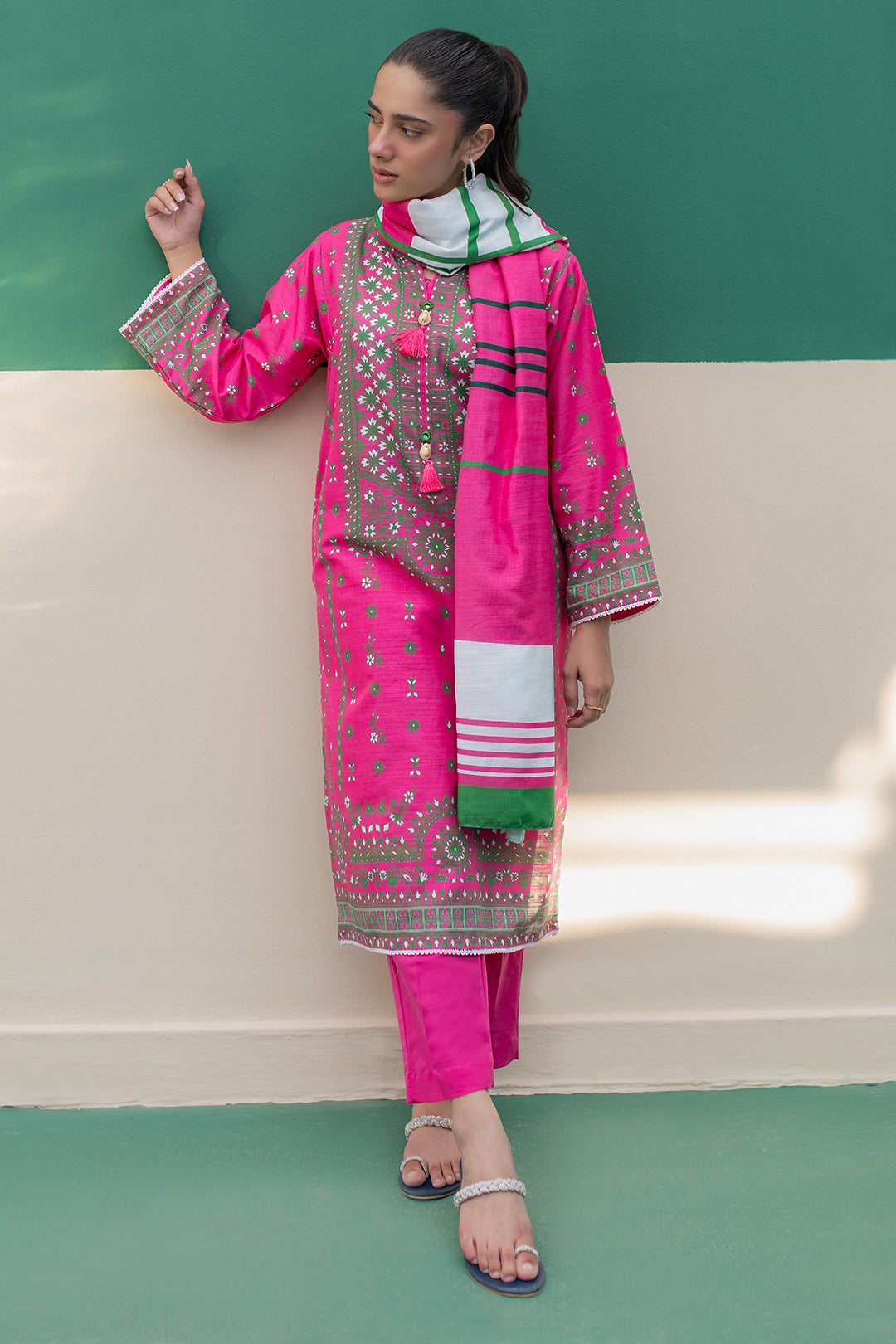 Zellbury | Winter Pret | Kurta Dupatta Trouser - 2949 - by - Libasekhas UK - Registered Vendor of : Zellbury Women - 100% Original Designer Dresss
