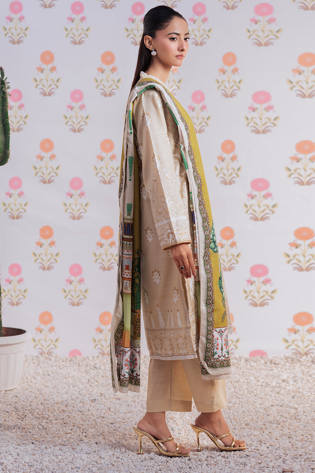 Zellbury | Winter Pret | Embroidered Kurta Dupatta Trouser - 2950 - by - Libasekhas UK - Registered Vendor of : Zellbury Women - 100% Original Designer Dresss