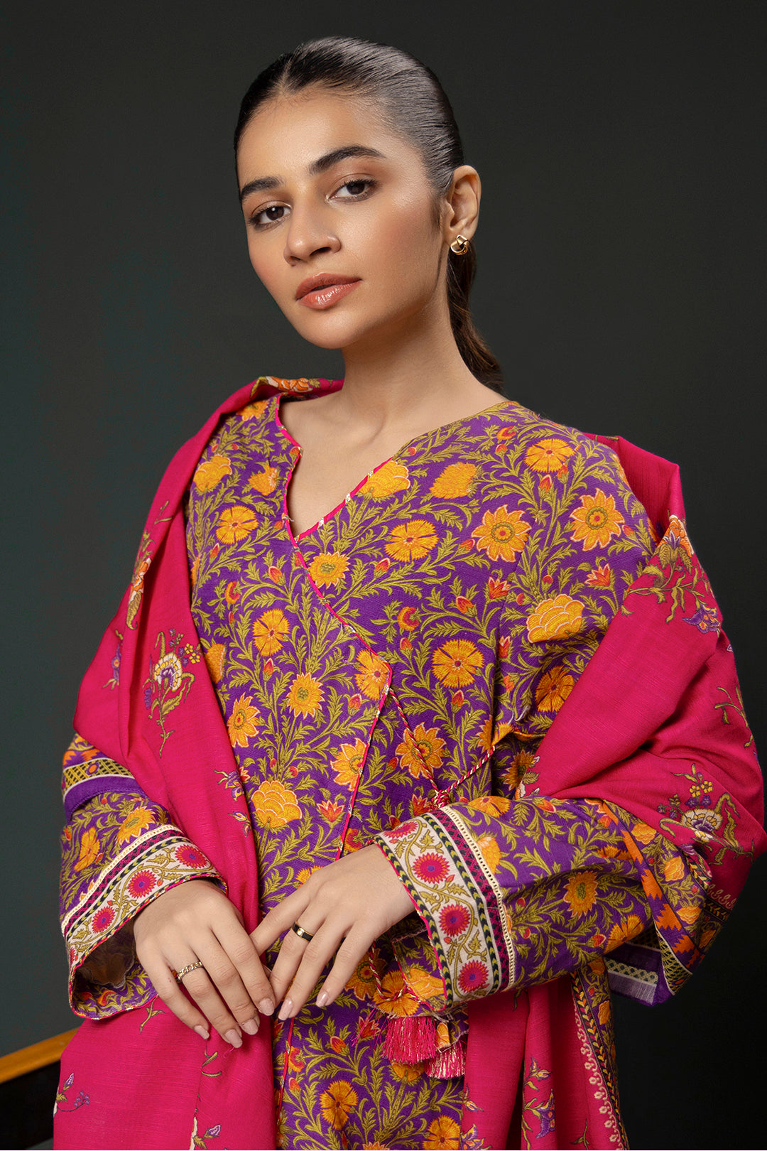Zellbury | Winter Pret | Kurta Dupatta Trouser - 3006 - by - Libasekhas UK - Registered Vendor of : Zellbury Women - 100% Original Designer Dresss
