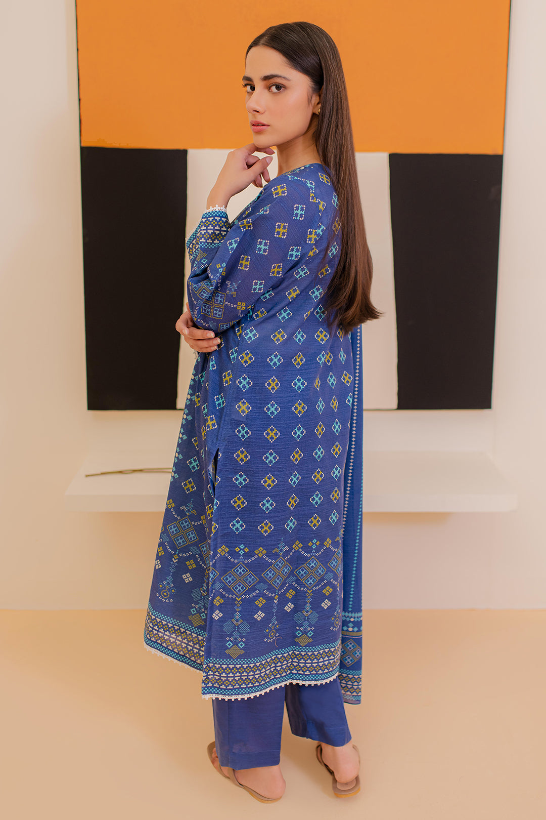 Zellbury | Winter Pret | Kurta Dupatta Trouser - 3039 - by - Libasekhas UK - Registered Vendor of : Zellbury Women - 100% Original Designer Dresss