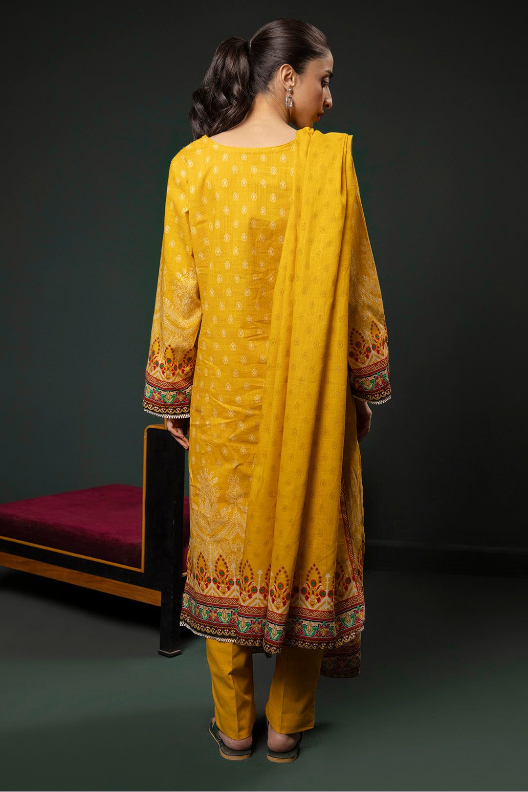 Zellbury | Winter Pret | Kurta Dupatta Trouser - 3151 - by - Libasekhas UK - Registered Vendor of : Zellbury Women - 100% Original Designer Dresss