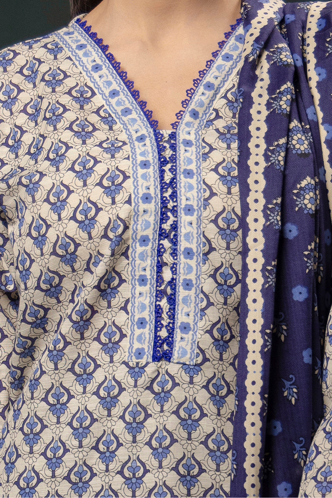 Zellbury | Winter Pret | Kurta Shawl Trouser - 3153 - by - Libasekhas UK - Registered Vendor of : Zellbury Women - 100% Original Designer Dresss