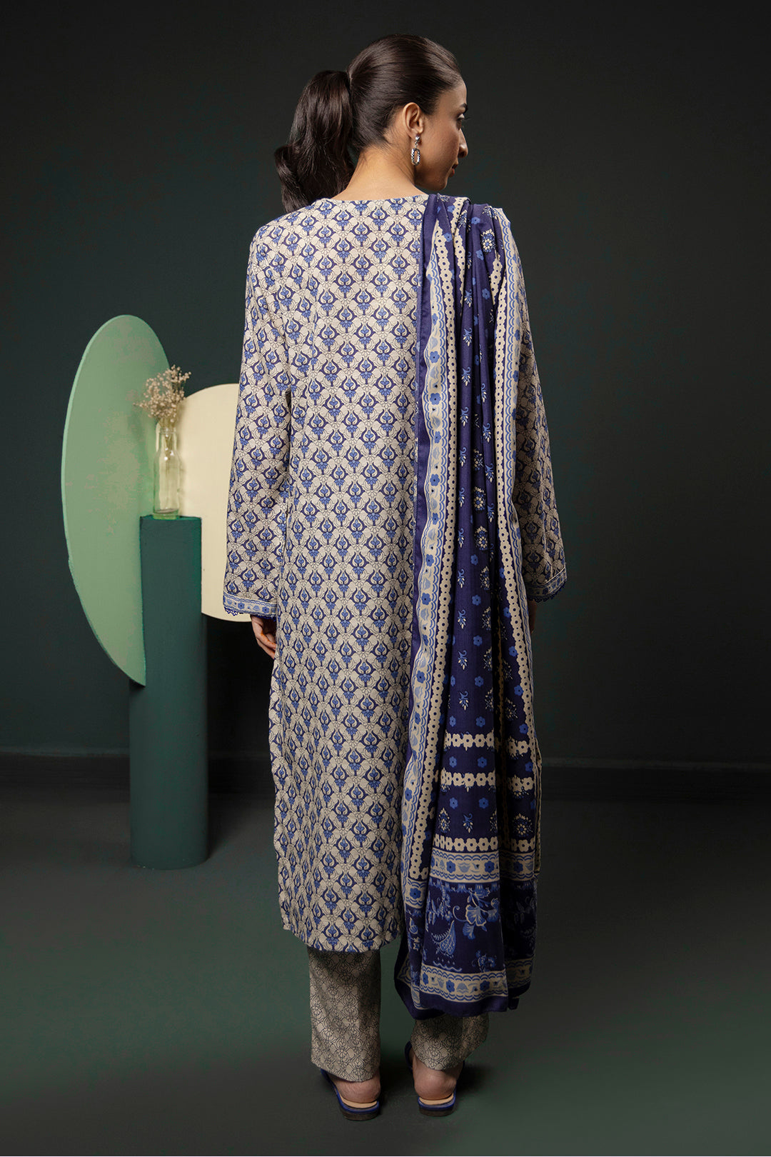 Zellbury | Winter Pret | Kurta Shawl Trouser - 3153 - by - Libasekhas UK - Registered Vendor of : Zellbury Women - 100% Original Designer Dresss