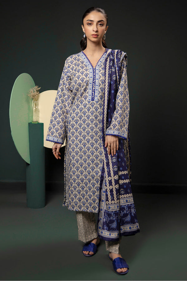 Zellbury | Winter Pret | Kurta Shawl Trouser - 3153 - by - Libasekhas UK - Registered Vendor of : Zellbury Women - 100% Original Designer Dresss