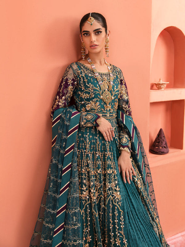 Gulaal | Wedding Formals | AYZEL GL-WS-22V1-27 (PISHWAS AND LEHNGA) - by - Libasekhas UK - Registered Vendor of : Gulaal - 100% Original Designer Dresss