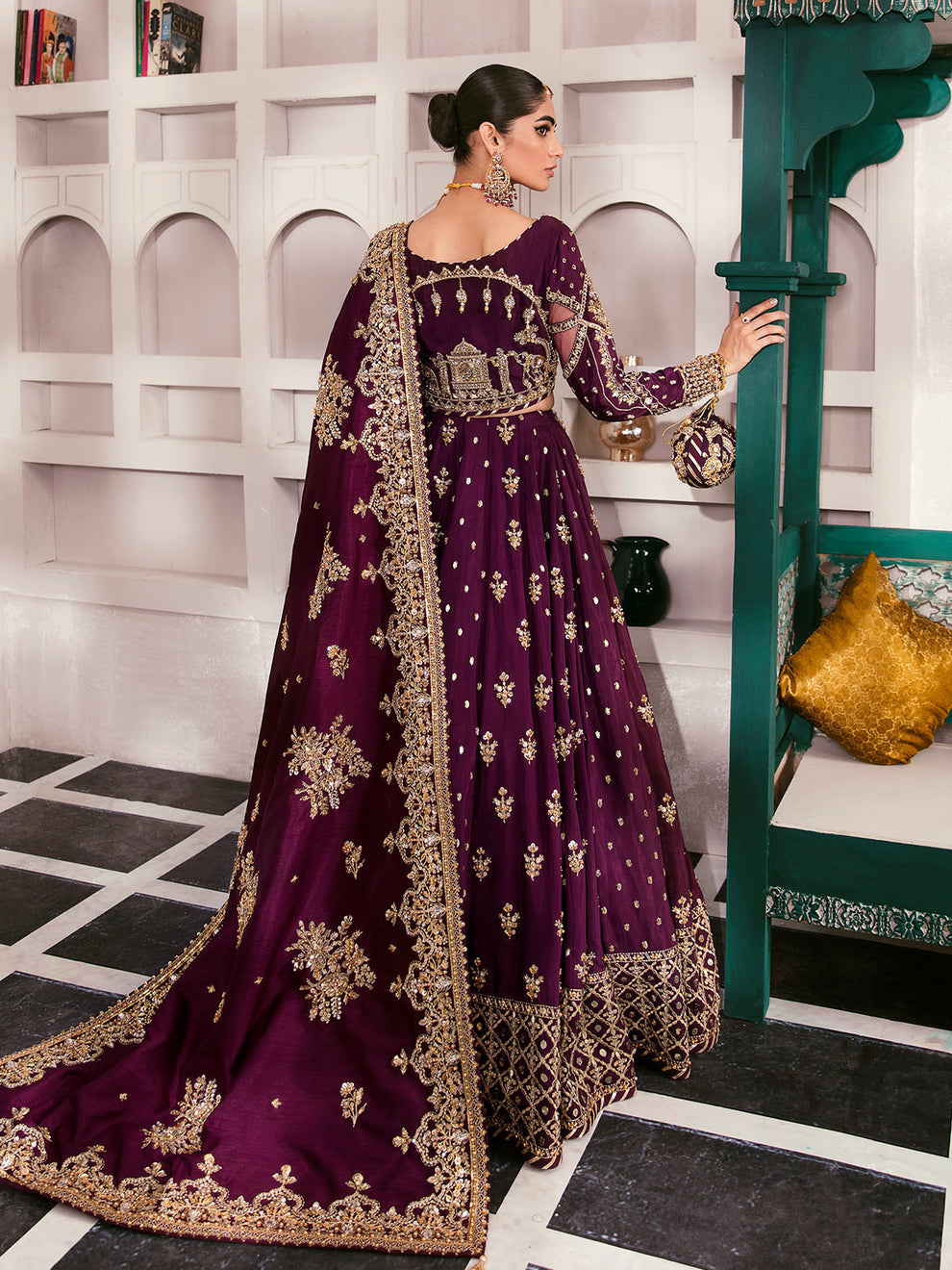 Gulaal | Wedding Formals | SHAZMINAH GL-WS-22V1-31 (LEHNGA AND CHOLI) - by - Libasekhas UK - Registered Vendor of : Gulaal - 100% Original Designer Dresss