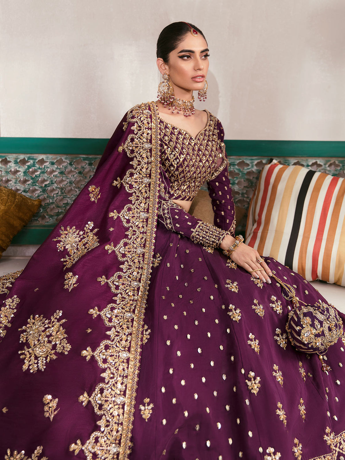 Gulaal | Wedding Formals | SHAZMINAH GL-WS-22V1-31 (LEHNGA AND CHOLI) - by - Libasekhas UK - Registered Vendor of : Gulaal - 100% Original Designer Dresss