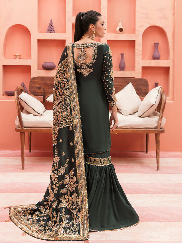 Gulaal | Wedding Formals | GL-WS-22V1-33 (SHIRT AND GHARARA) - by - Libasekhas UK - Registered Vendor of : Gulaal - 100% Original Designer Dresss