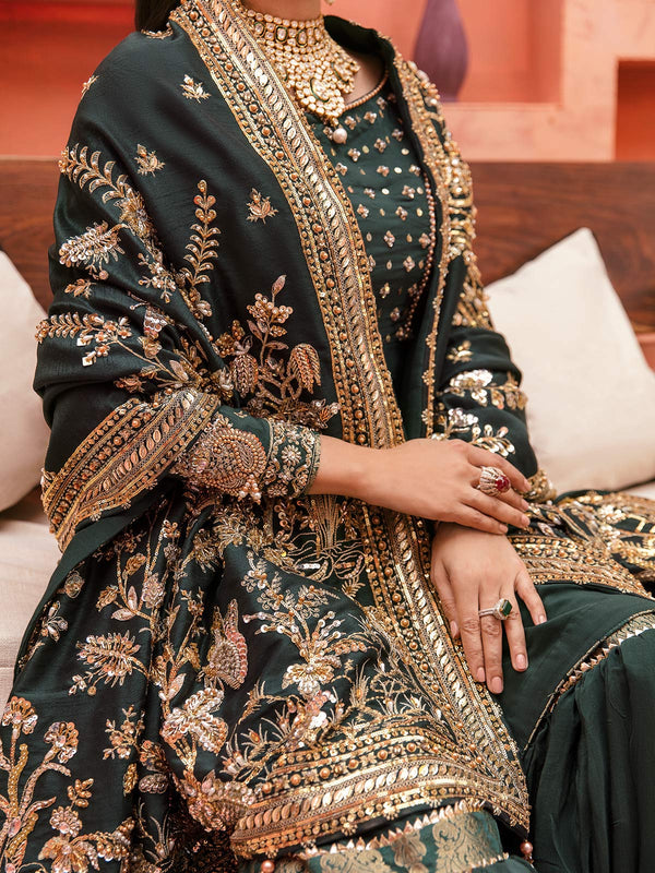 Gulaal | Wedding Formals | GL-WS-22V1-33 (SHIRT AND GHARARA) - by - Libasekhas UK - Registered Vendor of : Gulaal - 100% Original Designer Dresss