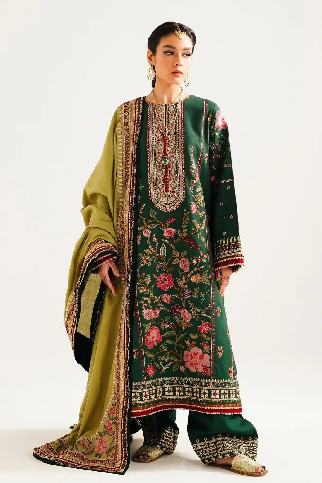 Zara ShahJahan | Winter Shawl 23 | WS23-D7 - by - Libasekhas UK - Registered Vendor of : Zara Shahjahan - 100% Original Designer Dresss