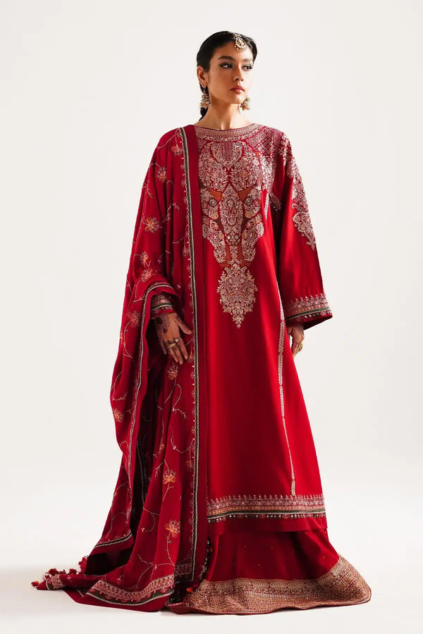 Zara ShahJahan | Winter Shawl 23 | WS23-D8 - by - Libasekhas UK - Registered Vendor of : Zara Shahjahan - 100% Original Designer Dresss