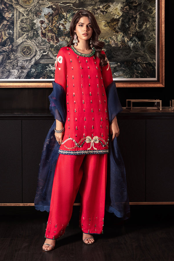 Wardha Saleem | Zimal Silk Edit | Sylvie - by Libasekhas UK - Registered Vendor of : Wardha Saleem - 100% Original Designer Dress