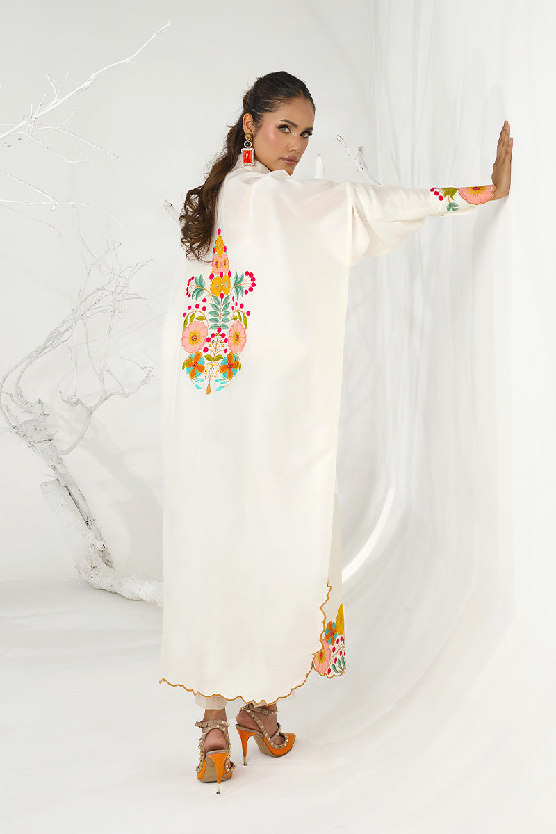 Wardha Saleem | Zimal Silk Edit | Nia (Pure Raw-Silk) - by Libasekhas UK - Registered Vendor of : Wardha Saleem - 100% Original Designer Dress