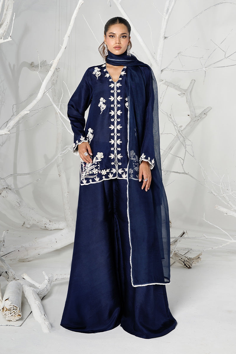 Wardha Saleem | Zimal Silk Edit | Lilia (Pure Raw-Silk) - by Libasekhas UK - Registered Vendor of : Wardha Saleem - 100% Original Designer Dress