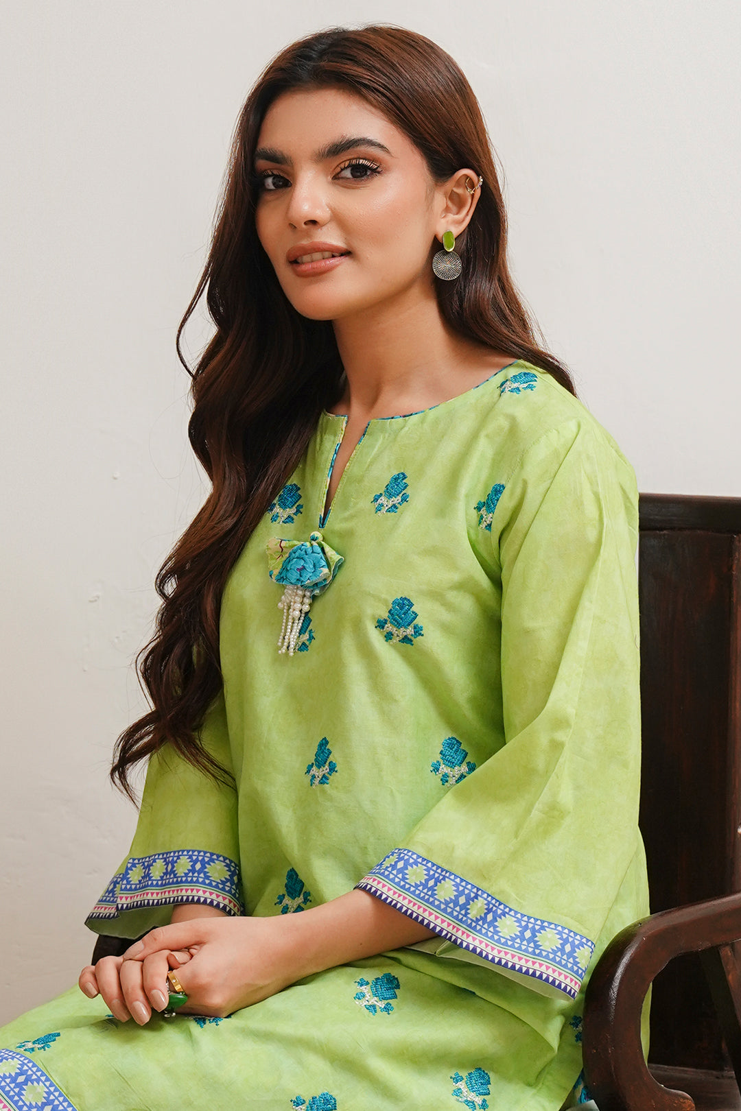 Zellbury | Unstitched 2 Piece Cambric | Embroidered Shirt Shalwar - 0023 - by - Libasekhas UK - Registered Vendor of : Zellbury Women - 100% Original Designer Dresss