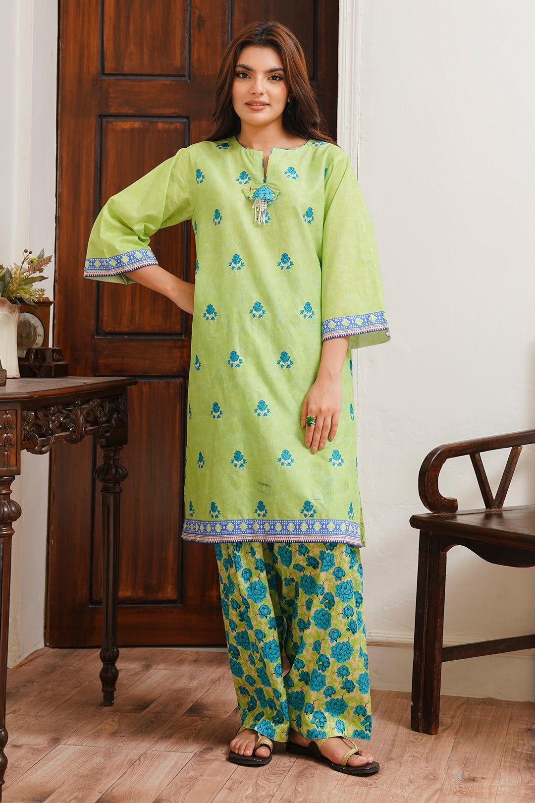 Zellbury | Unstitched 2 Piece Cambric | Embroidered Shirt Shalwar - 0023 - by - Libasekhas UK - Registered Vendor of : Zellbury Women - 100% Original Designer Dresss
