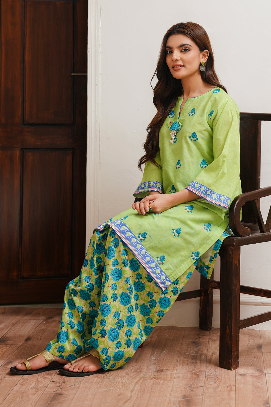 Zellbury | Unstitched 2 Piece Cambric | Embroidered Shirt Shalwar - 0023 - by - Libasekhas UK - Registered Vendor of : Zellbury Women - 100% Original Designer Dresss