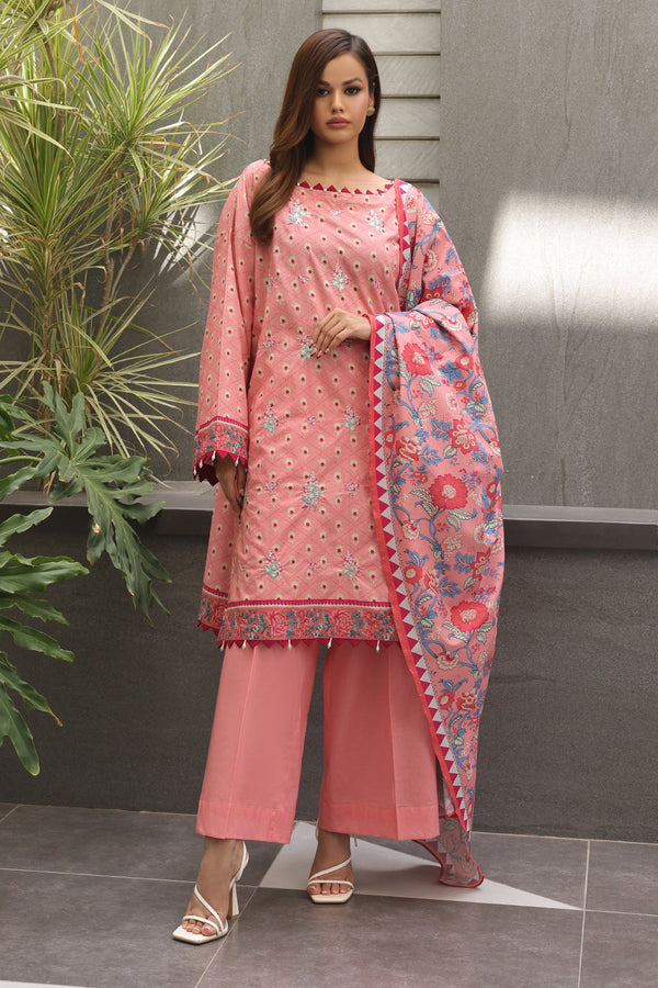 Zellbury | Unstitched 2 Piece Cambric | Embroidered Shirt Dupatta - 0025 - by - Libasekhas UK - Registered Vendor of : Zellbury Women - 100% Original Designer Dresss
