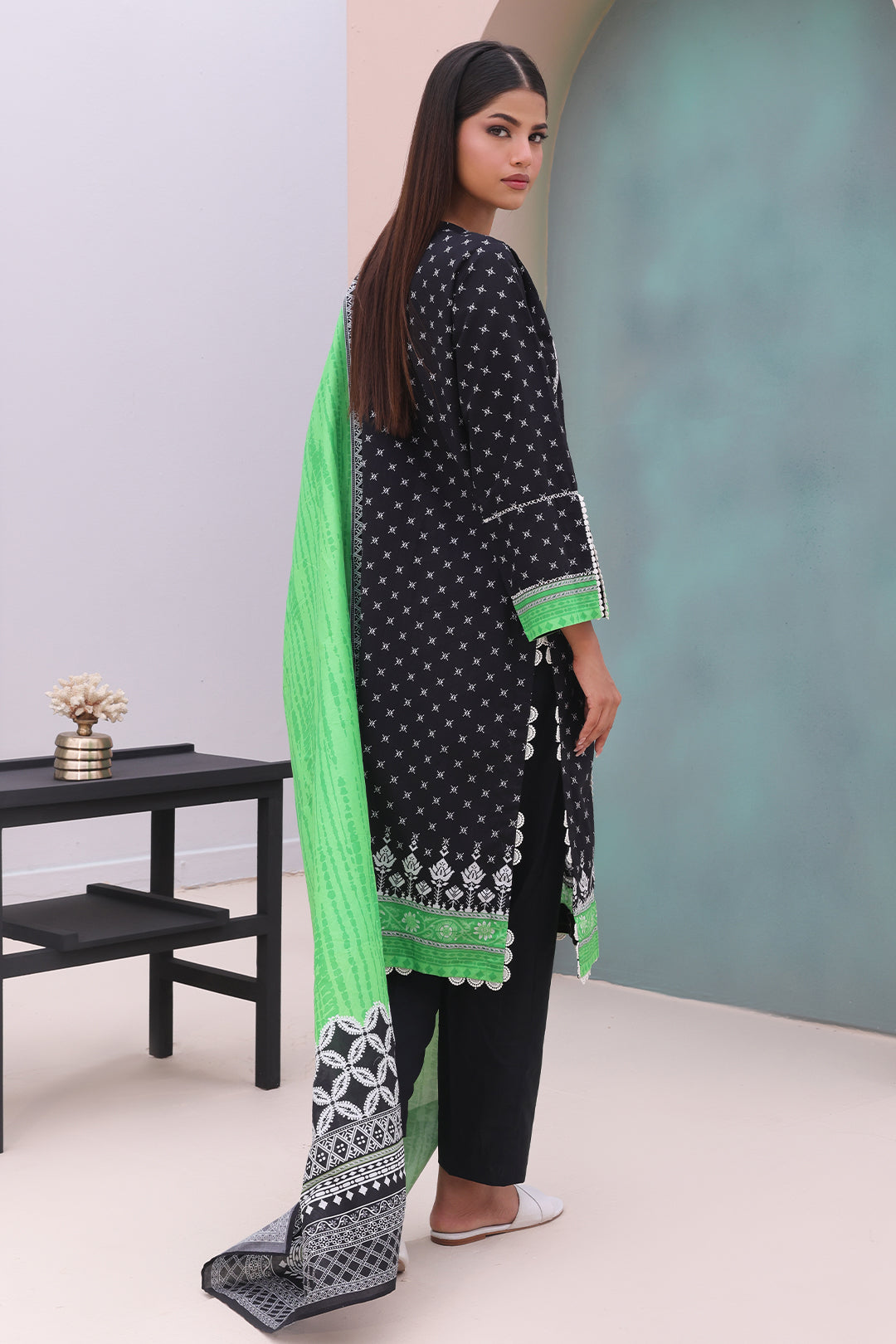 Zellbury | Unstitched 2 Piece Cambric | Embroidered Shirt Dupatta - 0027 - by - Libasekhas UK - Registered Vendor of : Zellbury Women - 100% Original Designer Dresss