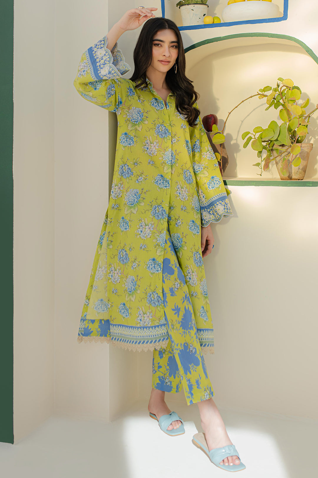 Zellbury | Unstitched 2 Piece Cambric | Embroidered Shirt Shalwar - 0104 - by - Libasekhas UK - Registered Vendor of : Zellbury Women - 100% Original Designer Dresss
