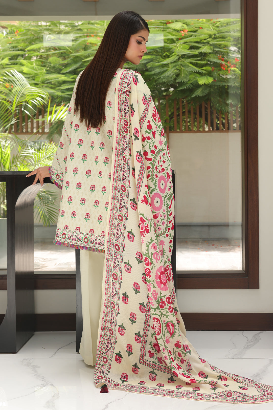 Zellbury | Unstitched 2 Piece Cambric | Embroidered Shirt Dupatta - 0105 - by - Libasekhas UK - Registered Vendor of : Zellbury Women - 100% Original Designer Dresss