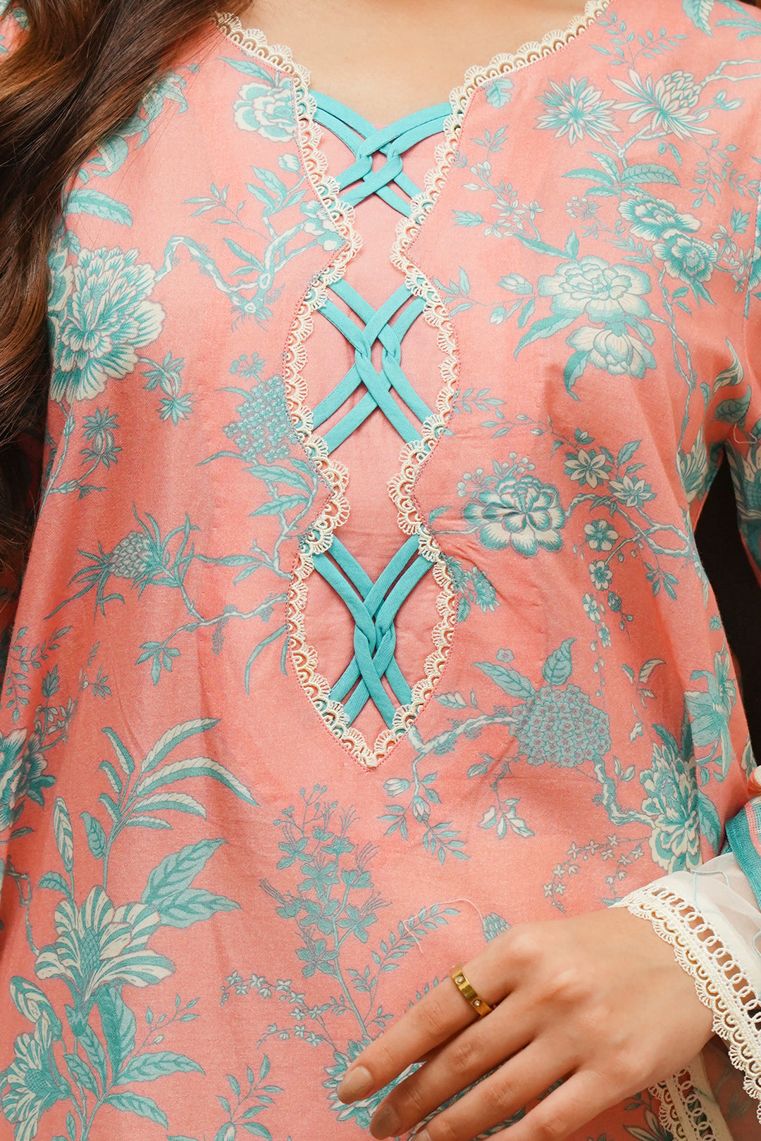 Zellbury | Unstitched 2 Piece Cambric | Embroidered Shirt Dupatta - 0106 - by - Libasekhas UK - Registered Vendor of : Zellbury Women - 100% Original Designer Dresss