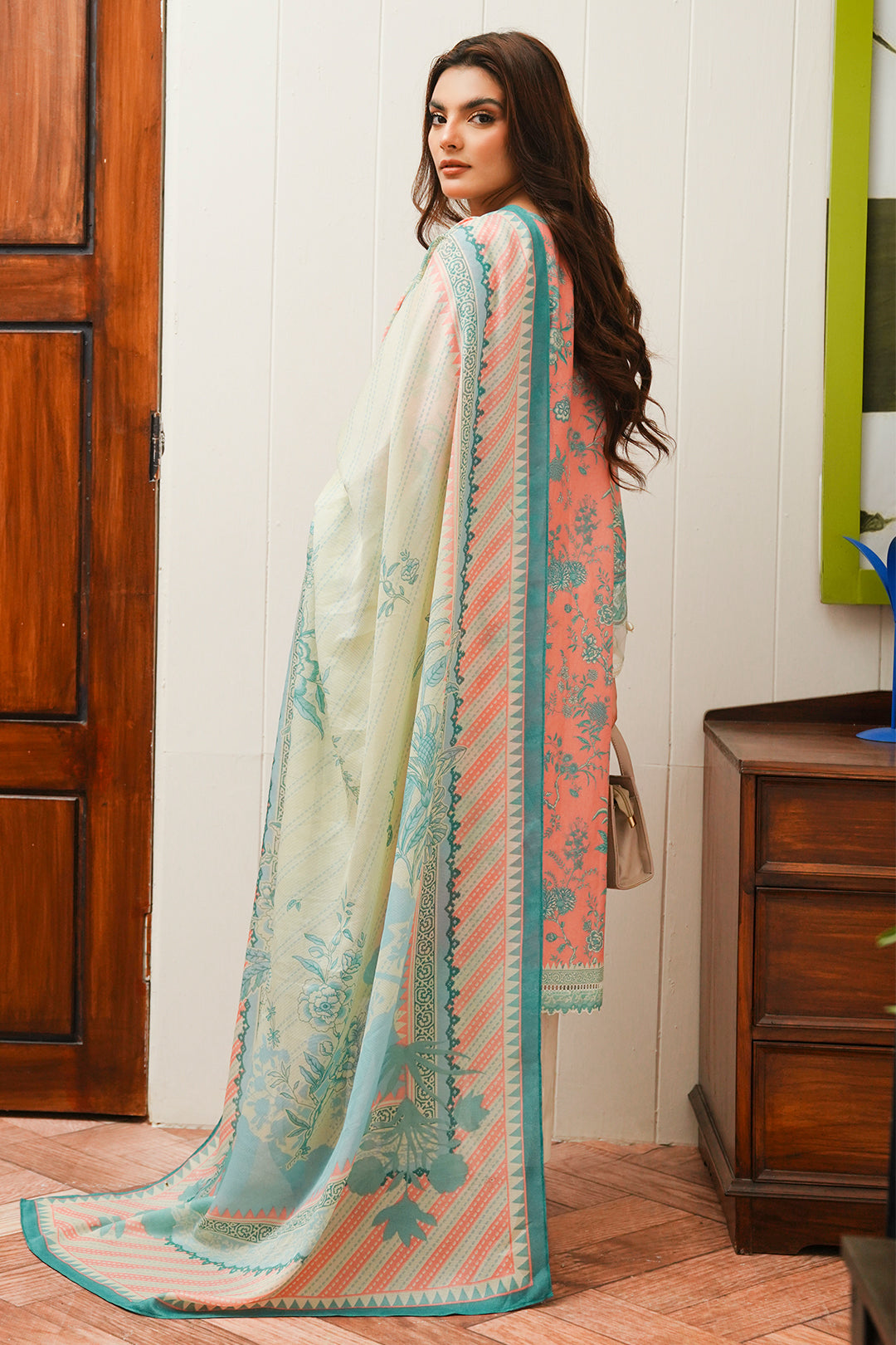 Zellbury | Unstitched 2 Piece Cambric | Embroidered Shirt Dupatta - 0106 - by - Libasekhas UK - Registered Vendor of : Zellbury Women - 100% Original Designer Dresss
