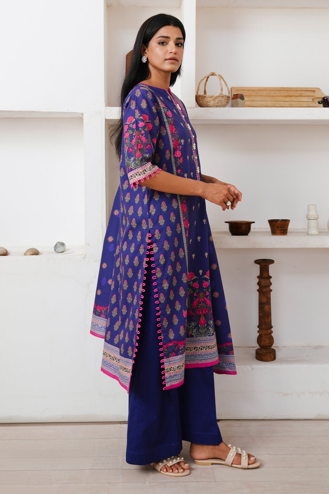 Zellbury | Unstitched 2 Piece Cambric | Embroidered Shirt Dupatta - 0110 - by - Libasekhas UK - Registered Vendor of : Zellbury Women - 100% Original Designer Dresss