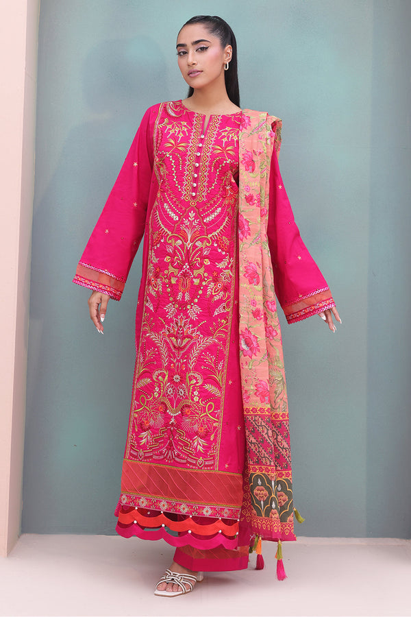 Zellbury | Unstitched 3 Piece Cambric | Embroidered Shirt Shalwar Dupatta - 0151 - by - Libasekhas UK - Registered Vendor of : Zellbury Women - 100% Original Designer Dresss