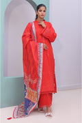 Zellbury | Unstitched 3 Piece Cambric | Embroidered Shirt Shalwar Dupatta - 0152 - by - Libasekhas UK - Registered Vendor of : Zellbury Women - 100% Original Designer Dresss