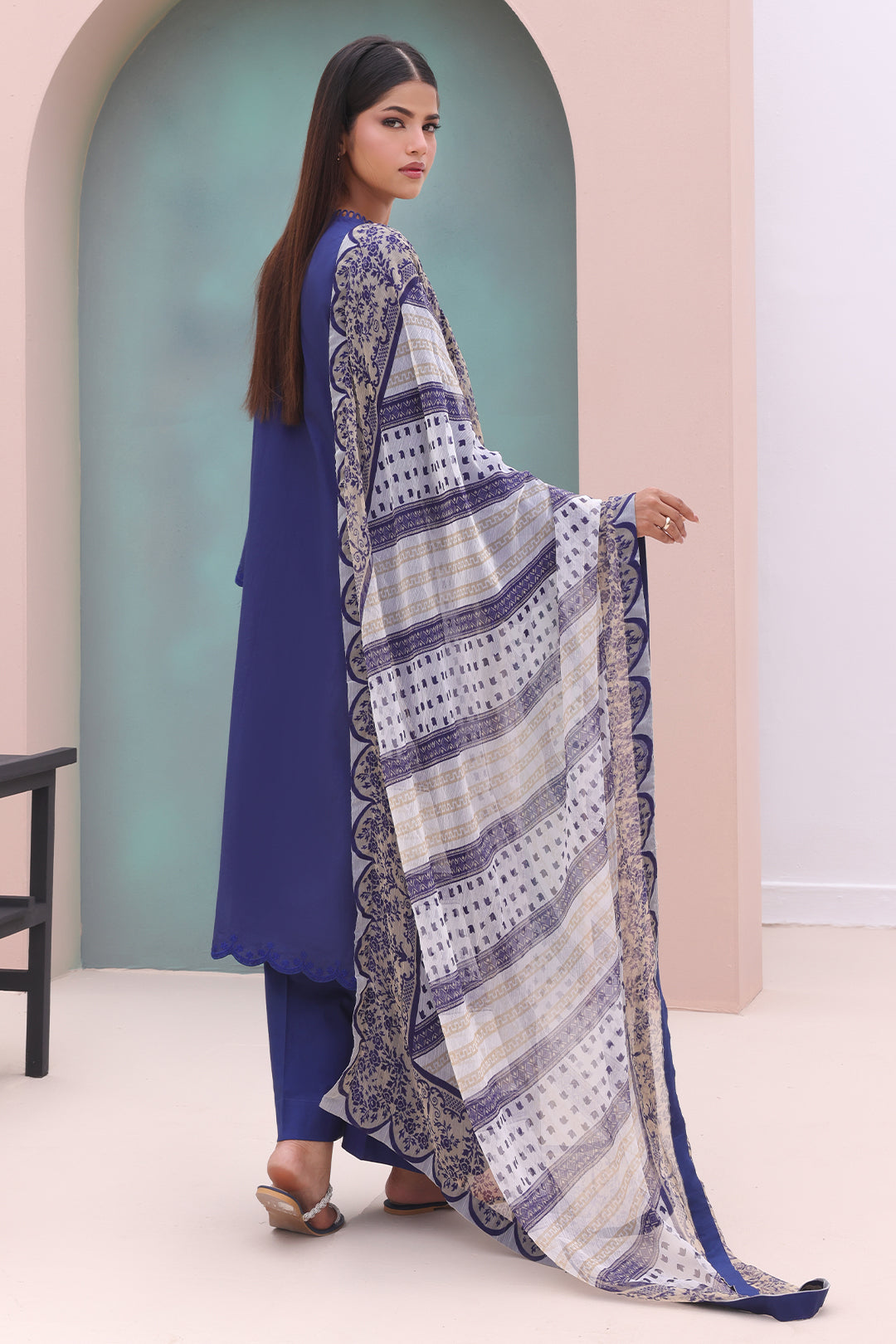Zellbury | Unstitched 3 Piece Cambric | Embroidered Shirt Dupatta - 0604 - by - Libasekhas UK - Registered Vendor of : Zellbury Women - 100% Original Designer Dresss
