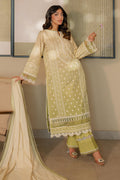 Zellbury | Unstitched 3 Piece Chikankari | Embroidered Shirt Shalwar Dupatta - 0702 - by - Libasekhas UK - Registered Vendor of : Zellbury Women - 100% Original Designer Dresss
