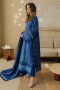 Zellbury | Unstitched 3 Piece Chikankari | Embroidered Shirt Shalwar Dupatta - 0711 - by - Libasekhas UK - Registered Vendor of : Zellbury Women - 100% Original Designer Dresss