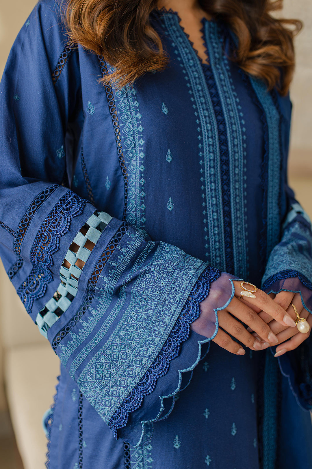 Zellbury | Unstitched 3 Piece Chikankari | Embroidered Shirt Shalwar Dupatta - 0711 - by - Libasekhas UK - Registered Vendor of : Zellbury Women - 100% Original Designer Dresss