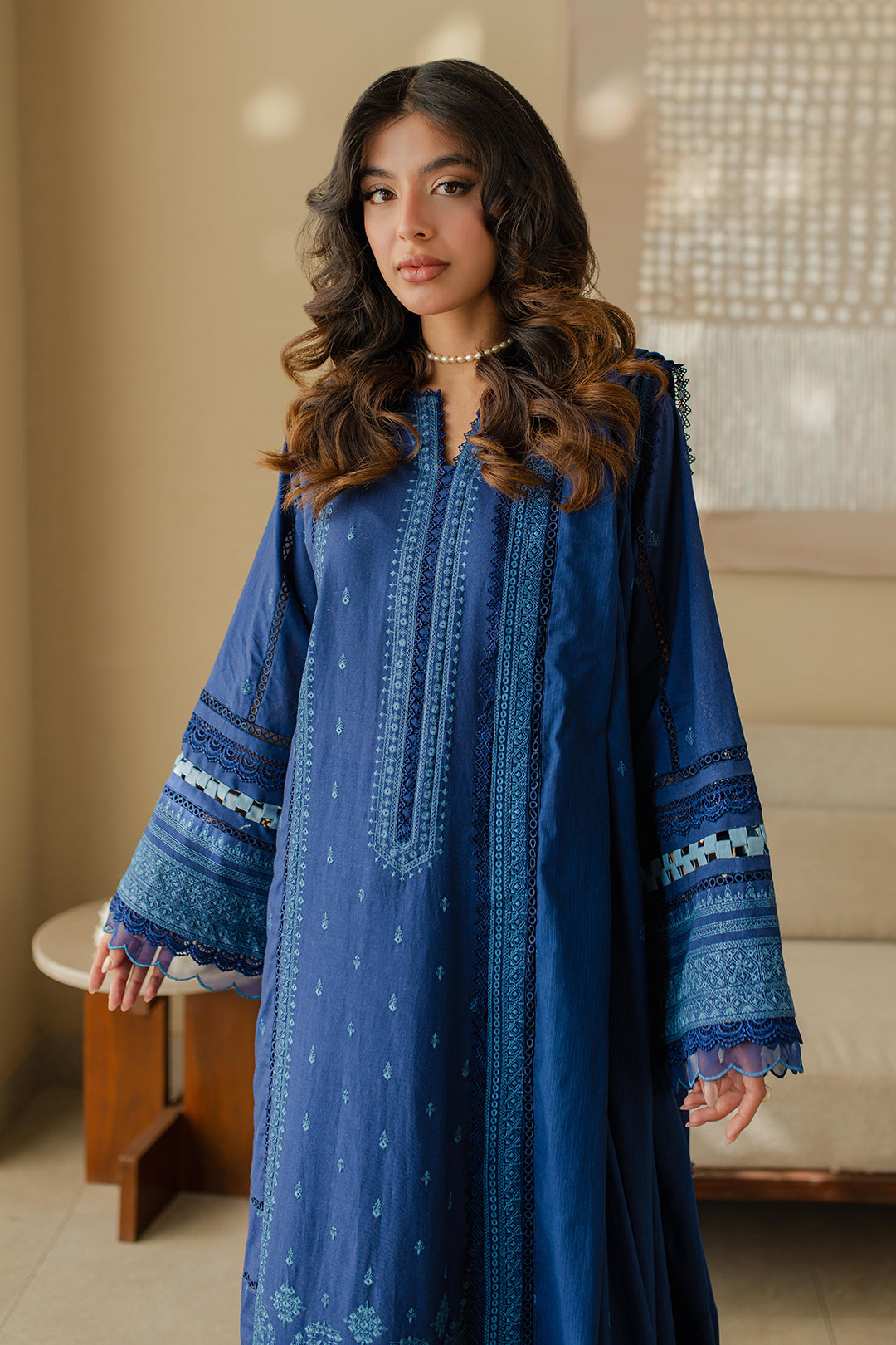Zellbury | Unstitched 3 Piece Chikankari | Embroidered Shirt Shalwar Dupatta - 0711 - by - Libasekhas UK - Registered Vendor of : Zellbury Women - 100% Original Designer Dresss