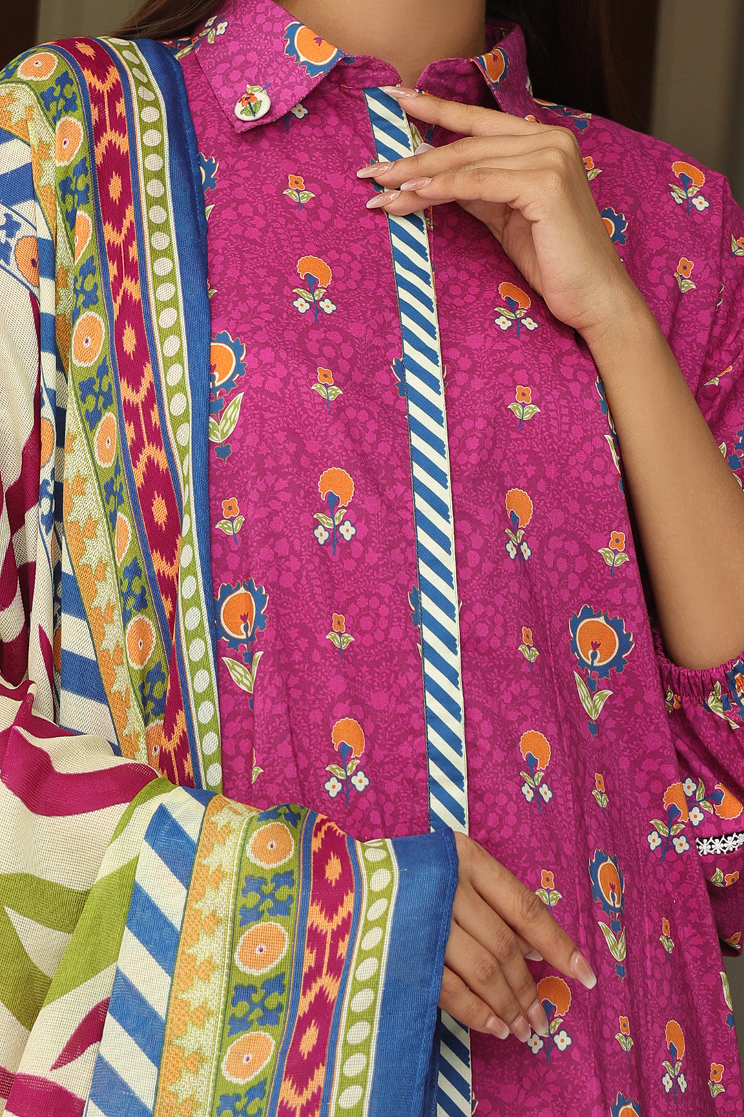 Zellbury | Unstitched 2 Piece Cambric | Shirt Dupatta - 0002 - by - Libasekhas UK - Registered Vendor of : Zellbury Women - 100% Original Designer Dresss