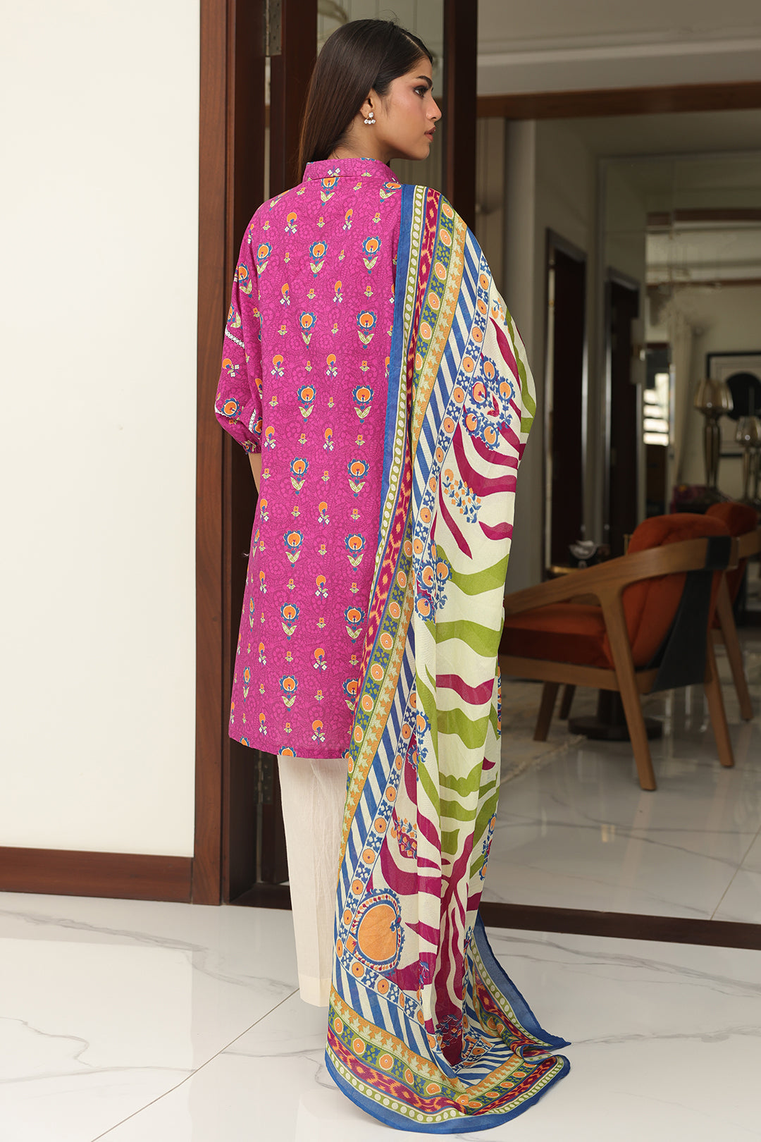 Zellbury | Unstitched 2 Piece Cambric | Shirt Dupatta - 0002 - by - Libasekhas UK - Registered Vendor of : Zellbury Women - 100% Original Designer Dresss
