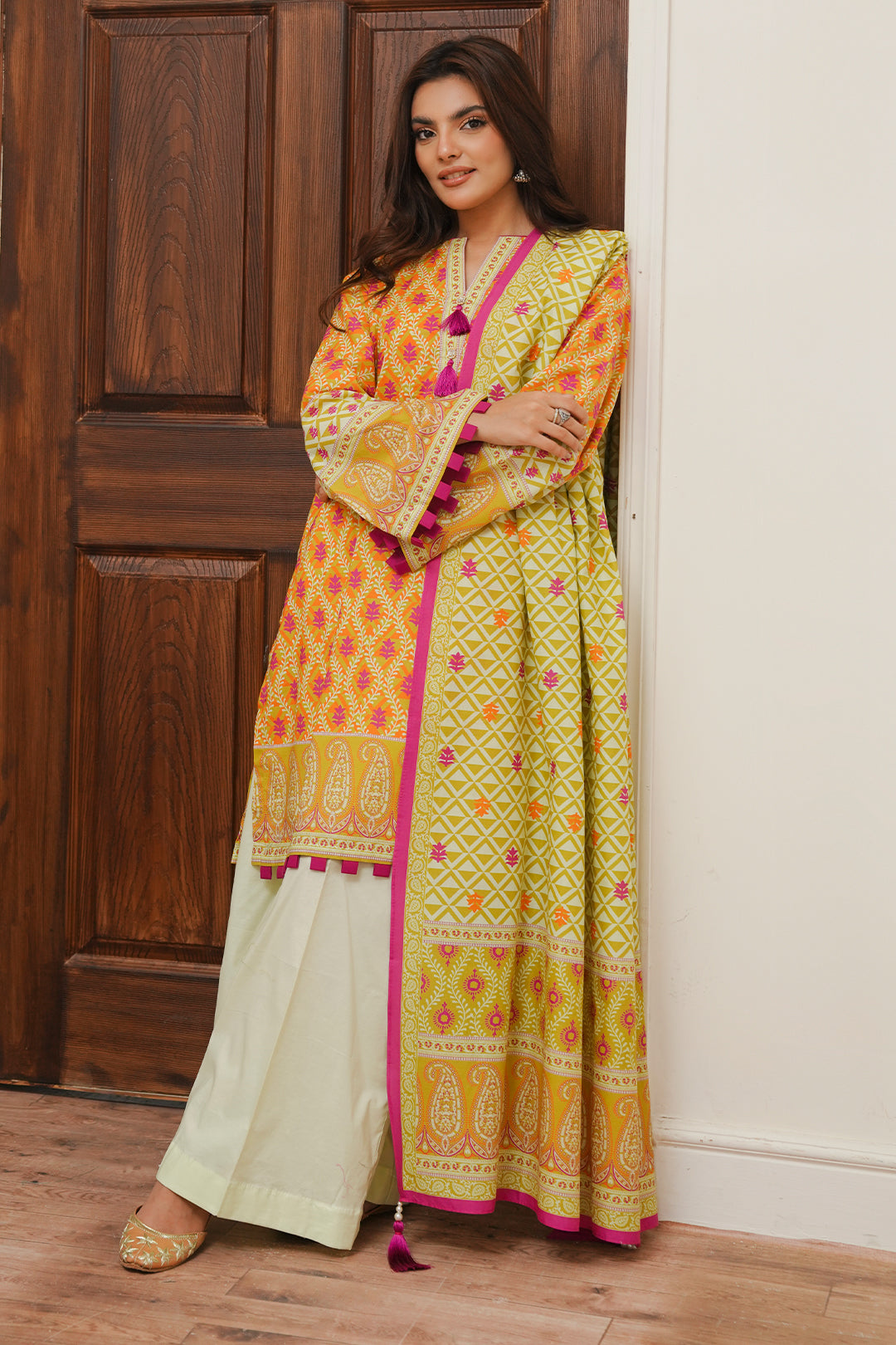 Zellbury | Unstitched 2 Piece Cambric | Shirt Dupatta - 0005 - by - Libasekhas UK - Registered Vendor of : Zellbury Women - 100% Original Designer Dresss