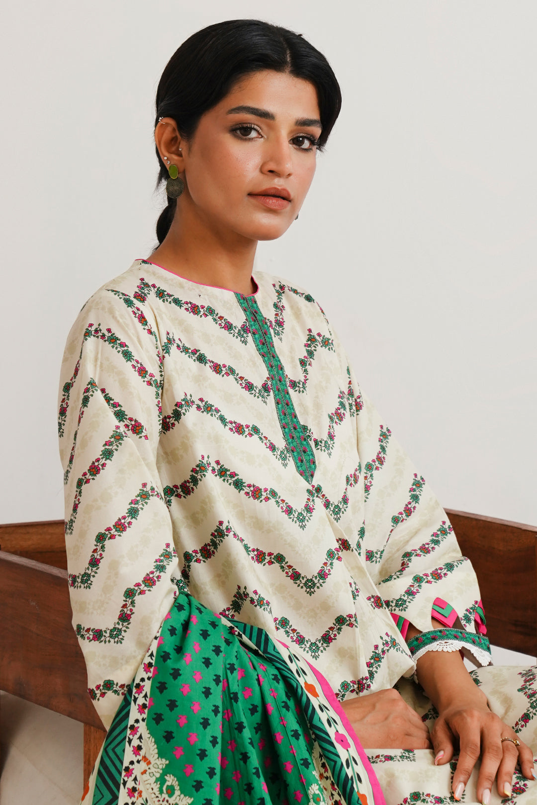 Zellbury | Unstitched 2 Piece Cambric | Shirt Dupatta - 0009 - by - Libasekhas UK - Registered Vendor of : Zellbury Women - 100% Original Designer Dresss