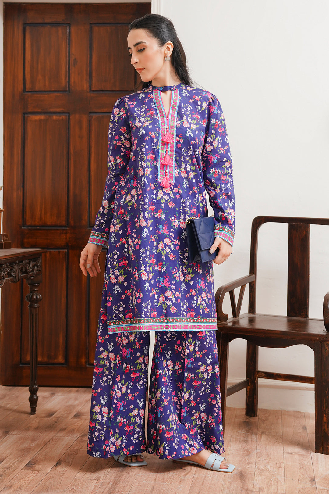 Zellbury | Unstitched 2 Piece Cambric | Shirt Shalwar - 0012 - by - Libasekhas UK - Registered Vendor of : Zellbury Women - 100% Original Designer Dresss