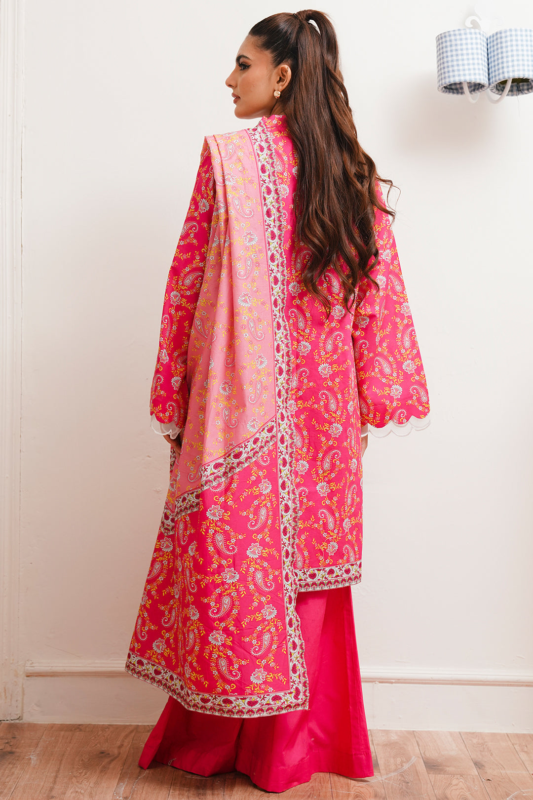 Zellbury | Unstitched 2 Piece Cambric | Shirt Dupatta - 0093 - by - Libasekhas UK - Registered Vendor of : Zellbury Women - 100% Original Designer Dresss