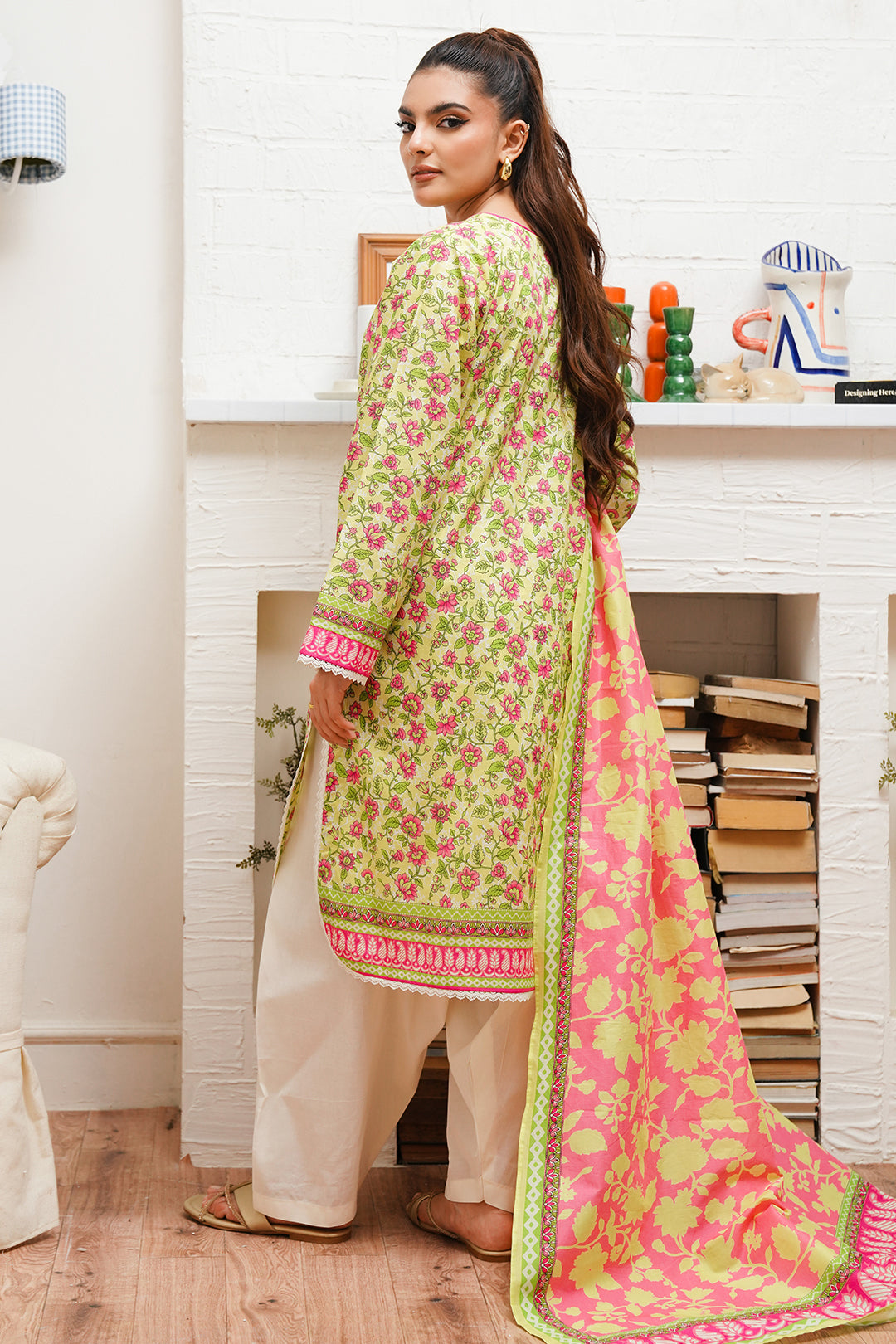 Zellbury | Unstitched 2 Piece Cambric | Shirt Dupatta - 0095 - by - Libasekhas UK - Registered Vendor of : Zellbury Women - 100% Original Designer Dresss