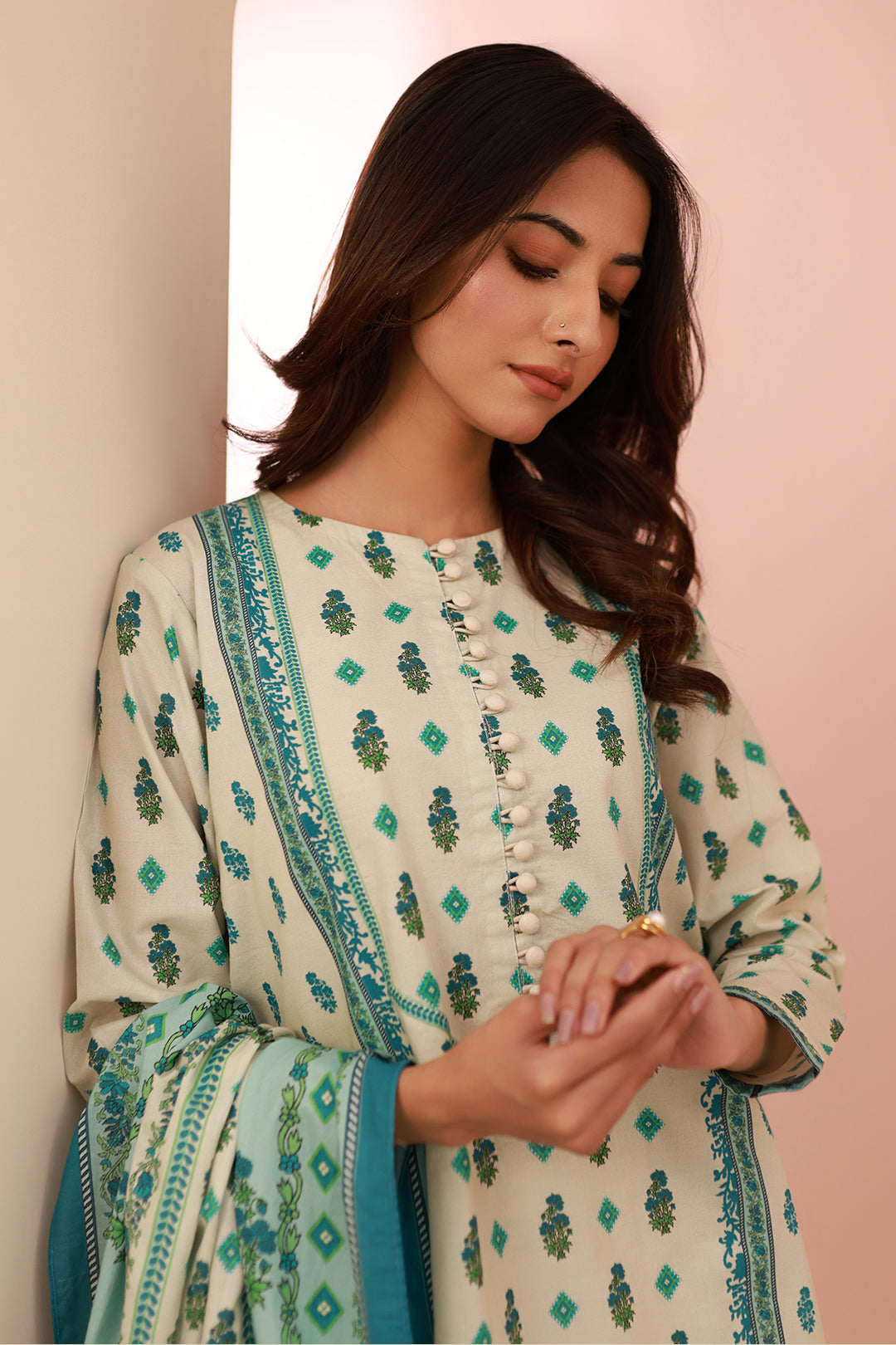 Zellbury | Unstitched 2 Piece Cambric | Shirt Dupatta - 0606 - by - Libasekhas UK - Registered Vendor of : Zellbury Women - 100% Original Designer Dresss