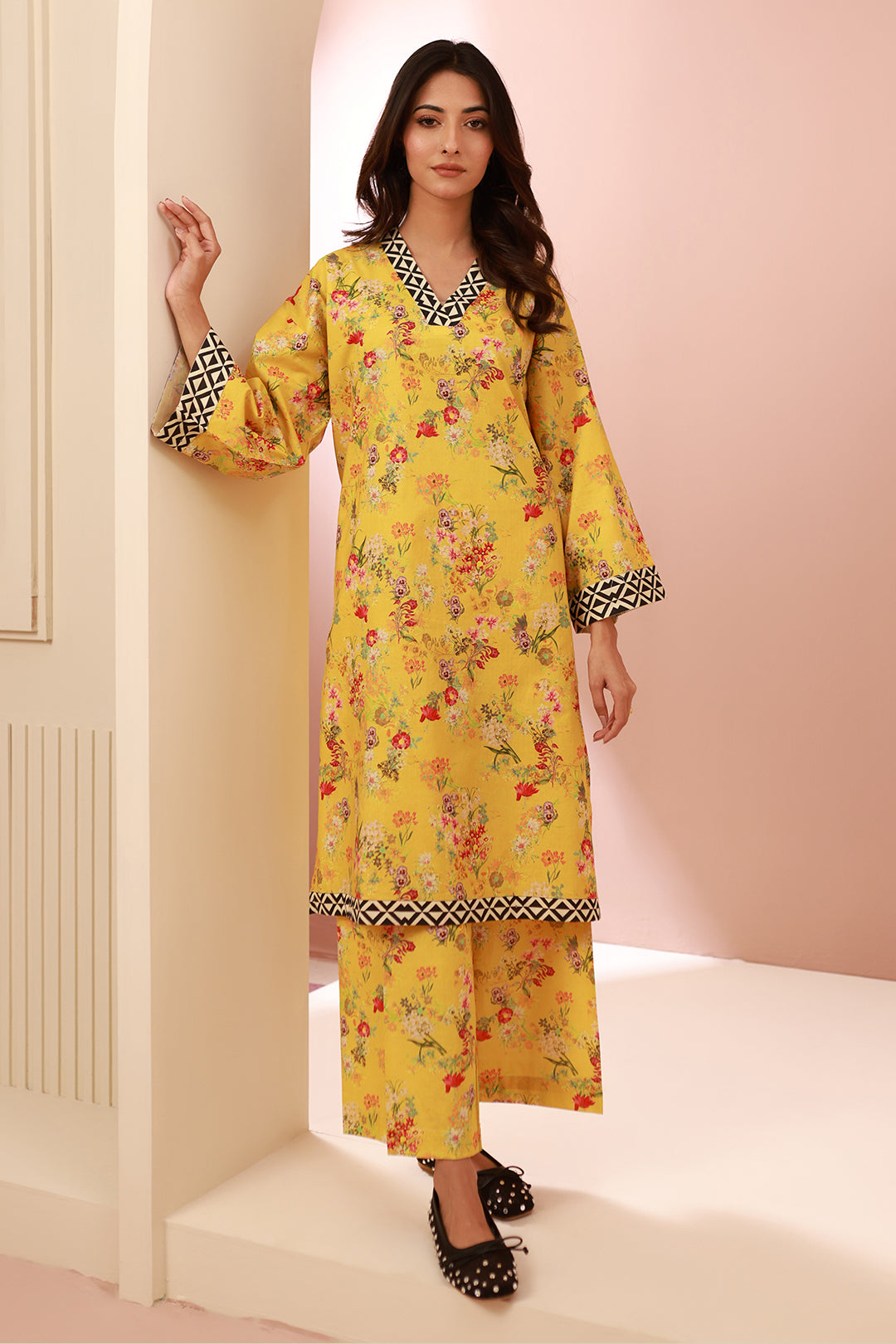 Zellbury | Unstitched 2 Piece Cambric | Shirt Shalwar - 0609 - by - Libasekhas UK - Registered Vendor of : Zellbury Women - 100% Original Designer Dresss