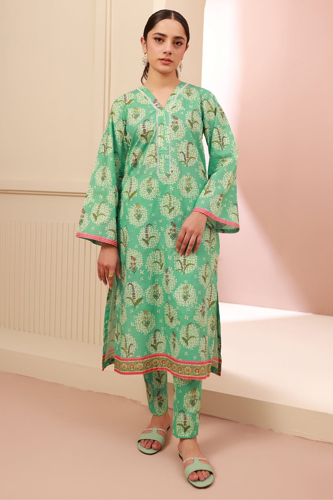 Zellbury | Unstitched 2 Piece Cambric | Shirt Shalwar - 0612 - by - Libasekhas UK - Registered Vendor of : Zellbury Women - 100% Original Designer Dresss
