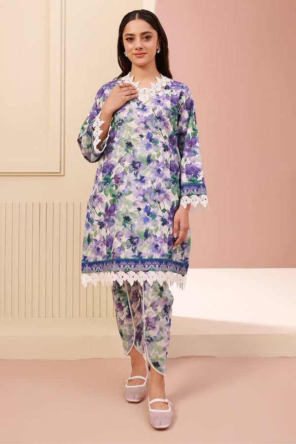 Zellbury | Unstitched 2 Piece Cambric | Shirt Shalwar - 0613 - by - Libasekhas UK - Registered Vendor of : Zellbury Women - 100% Original Designer Dresss