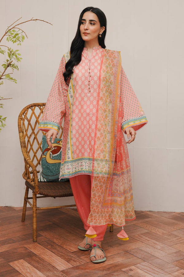 Zellbury | Unstitched 3 Piece Cambric | Shirt Shalwar Dupatta - 0119 - by - Libasekhas UK - Registered Vendor of : Zellbury Women - 100% Original Designer Dresss