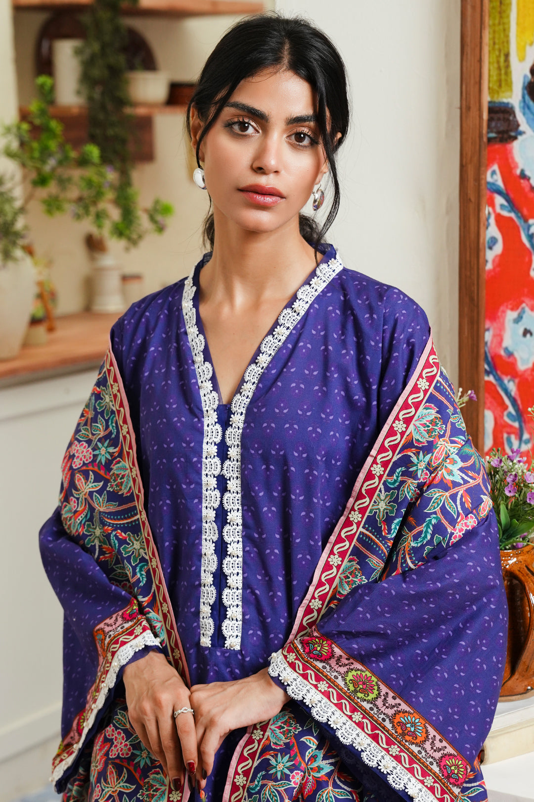 Zellbury | Unstitched 3 Piece Cambric | Shirt Shalwar Dupatta - 0121 - by - Libasekhas UK - Registered Vendor of : Zellbury Women - 100% Original Designer Dresss